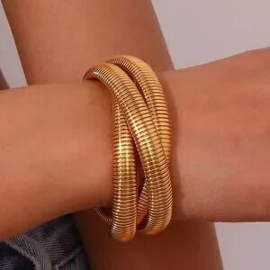 3 Layer Bracelet - Gold (7306)